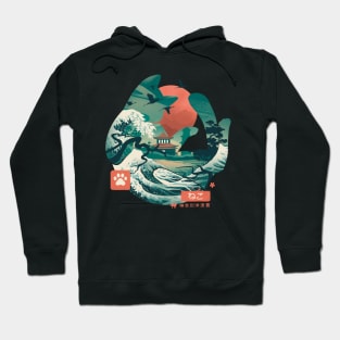 Great Wave of Cats Hoodie